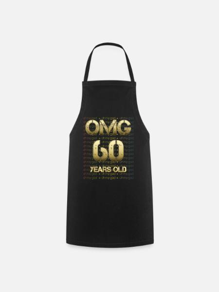 Birthday OMG - 60 years old - Cooking Apron - black