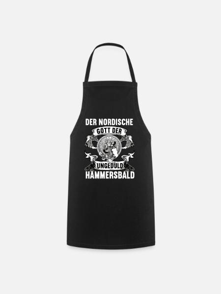 Hammersbald Wikinger Odin Thor Nordisch Mythologie - Kochschürze - Schwarz