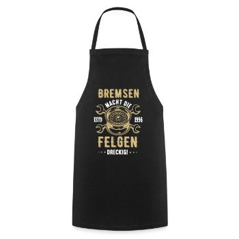 Bremsen macht die Felgen Dreckig Motorrad Biker - Kochschürze - Schwarz - Vorne - AI Model Male 185 dark (185cm)