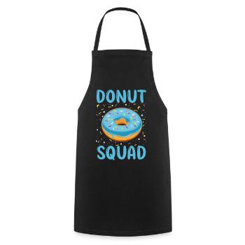 Escouade Donut - Tablier de cuisine - noir - Devant - AI Model Male 185 dark (185cm)