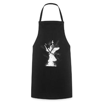 Berlin Deutschland Stadt Skyline Grunge Splash - Kochschürze - Schwarz - Vorne - AI Model Male 185 dark (185cm)