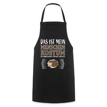 Igel Kostüm Lustiger Spruch Funny Shirts Karneval - Kochschürze - Schwarz - Vorne - AI Model Male 185 dark (185cm)