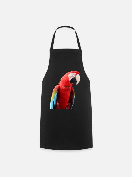 Papageien Vogel T-shirt Geschenk - Kochschürze - Schwarz
