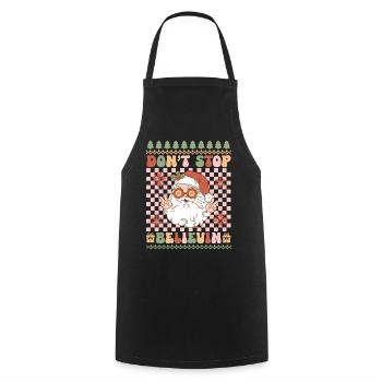 Pull de Noël moche - Tablier de cuisine - noir - Devant - AI Model Male 185 dark (185cm)