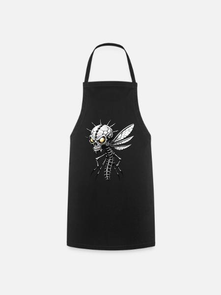 Crâne de moustique // Crâne Mosquito FS0106 - Tablier de cuisine - noir