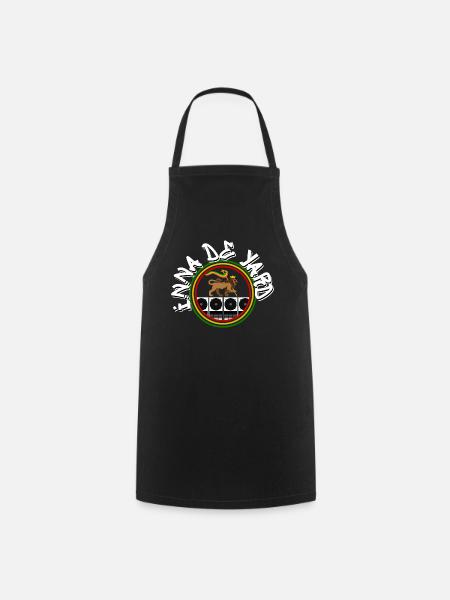 Lion du système de musique reggae - Tablier de cuisine - noir