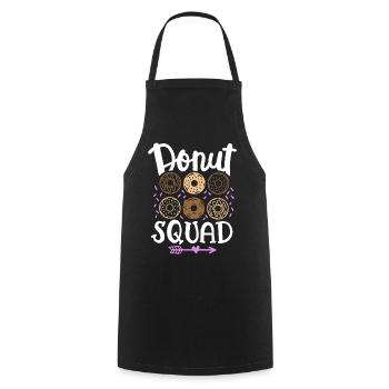 Donut Squad Donut Liebhaber - Kochschürze - Schwarz - Vorne - AI Model Male 185 dark (185cm)