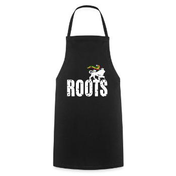 Roots Reggae - Cooking Apron - black - Front - AI Model Male 185 dark (185cm)