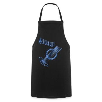 Guitar musician - Cooking Apron - black - Front - AI Model Male 185 dark (185cm)
