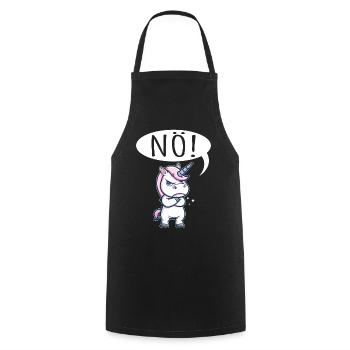Unicorn Lower Austria funny saying grumpy - Cooking Apron - black - Front - AI Model Male 185 dark (185cm)