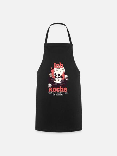 Ich koche noch schärfer als ich aussehe - Kochschürze - Schwarz