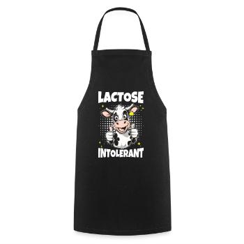 Laktose intolerant lustige Milch Kuh Meme - Kochschürze - Schwarz - Vorne - AI Model Male 185 dark (185cm)