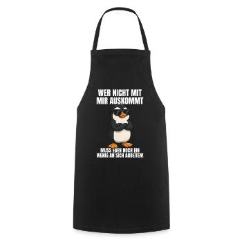 Drôle Drôle Dicton Dicton - Tablier de cuisine - noir - Devant - AI Model Male 185 dark (185cm)