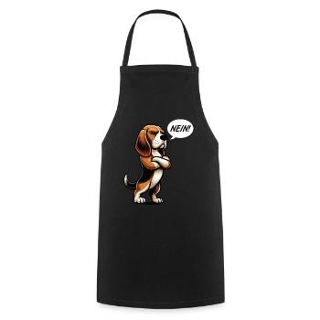 Nein Beagle Beaglebesitzer Beagleliebhaber - Kochschürze - Schwarz - Vorne - AI Model Male 185 dark (185cm)
