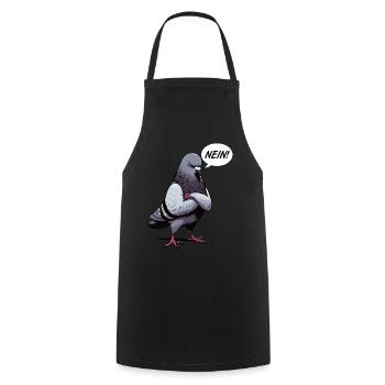Nein Taube Tauben Taubenzüchter Taubenliebhaber - Kochschürze - Schwarz - Vorne - AI Model Male 185 dark (185cm)