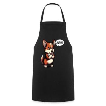 Nein Corgi Corgis Welsh Corgi Corgibesitzer Corgis - Kochschürze - Schwarz - Vorne - AI Model Male 185 dark (185cm)