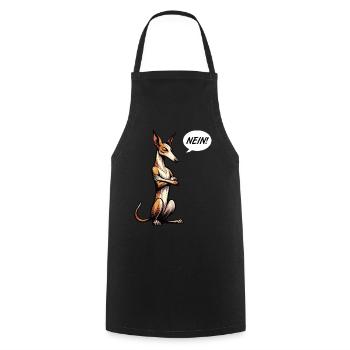Nein Podenco Podencoliebhaber Podencobesitzer - Kochschürze - Schwarz - Vorne - AI Model Male 185 dark (185cm)