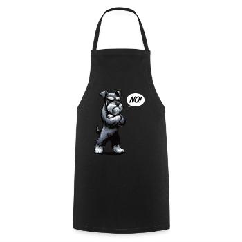 Pas de Schnauzer Schnauzer géant Propriétaire de Schnauzer - Tablier de cuisine - noir - Devant - AI Model Male 185 dark (185cm)