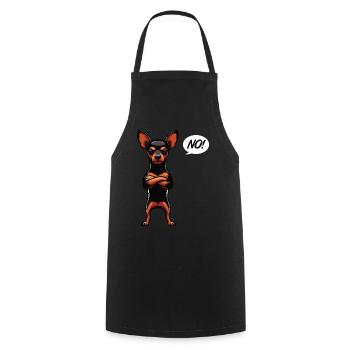 No Miniature Pinscher Pinscher Pinscher Owner - Cooking Apron - black - Front - AI Model Male 185 dark (185cm)