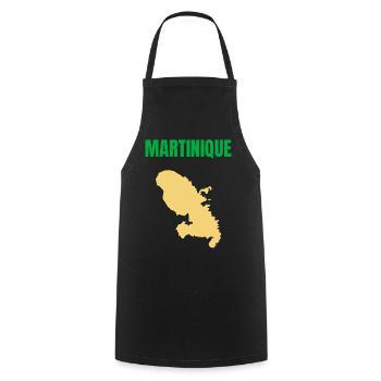Martinique – West Indies T-shirt - Cooking Apron - black - Front - AI Model Male 185 dark (185cm)