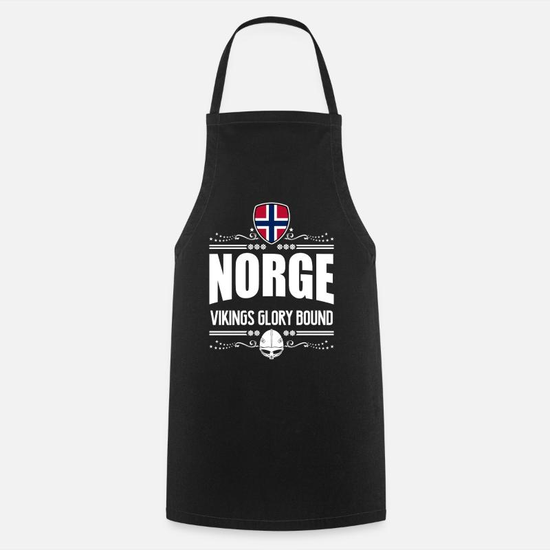 NORWAY - NORGE VIKINGS GLORY - Cooking Apron - black