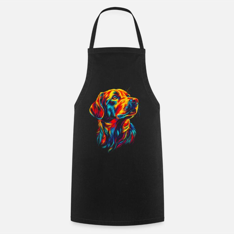 Chiens - Tablier de cuisine - noir