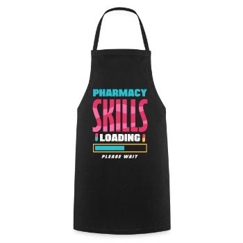 Pharmacien Technicien Pharmaceutique - Tablier de cuisine - noir - Devant - AI Model Male 185 dark (185cm)