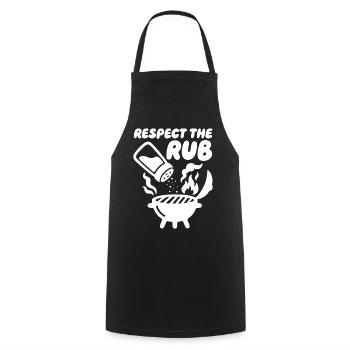 Respect the Rub BBQ Grill - Cooking Apron - black - Front - AI Model Male 185 dark (185cm)