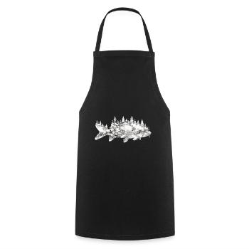 angling - Cooking Apron - black - Front - AI Model Male 185 dark (185cm)