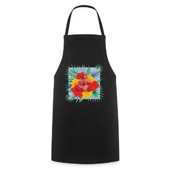 Belle rebelle naturelle - Tablier de cuisine - noir - Devant - AI Model Male 185 dark (185cm)