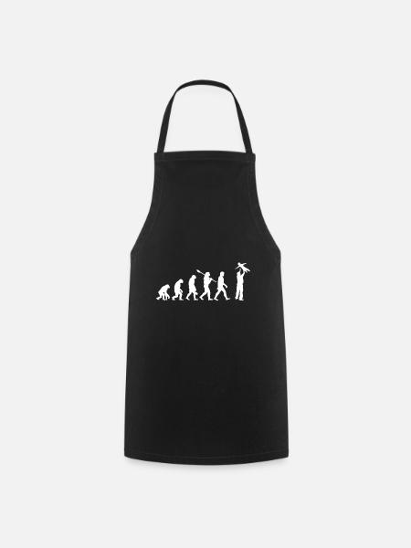 Évolution du Singe Au Papa - Tablier de cuisine - noir
