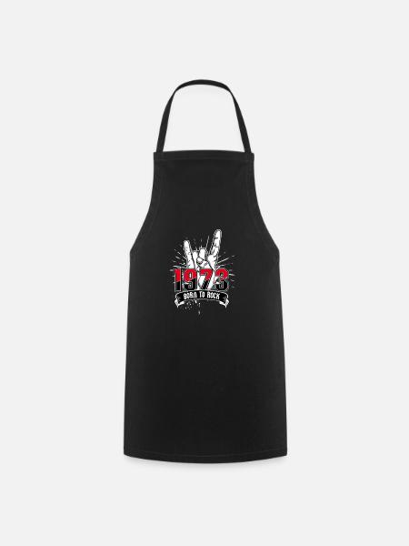 Born To Rock 1973 - Cooking Apron - black