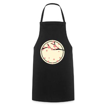 Name Shield Name badge for personalization - Cooking Apron - black - Front - AI Model Male 185 dark (185cm)