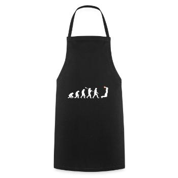 Évolution du basketball - Tablier de cuisine - noir - Devant - AI Model Male 185 dark (185cm)