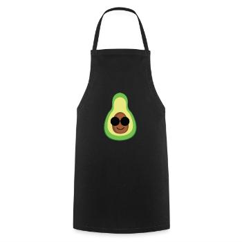 Avocado Frucht Obst Comic Kawaii Geschenkidee - Kochschürze - Schwarz - Vorne - AI Model Male 185 dark (185cm)