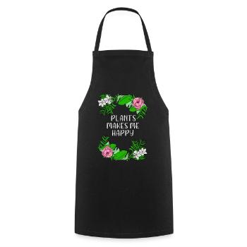 Blume Liebe Pflanzen Rose Florist Geschenkidee - Kochschürze - Schwarz - Vorne - AI Model Male 185 dark (185cm)