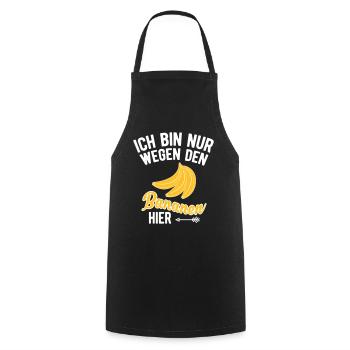 Jogging because of the bananas gift for runners - Cooking Apron - black - Front - AI Model Male 185 dark (185cm)