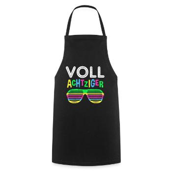 Geboren in 80er Jahren Retro Neon Spruch Geschenk - Kochschürze - Schwarz - Vorne - AI Model Male 185 dark (185cm)
