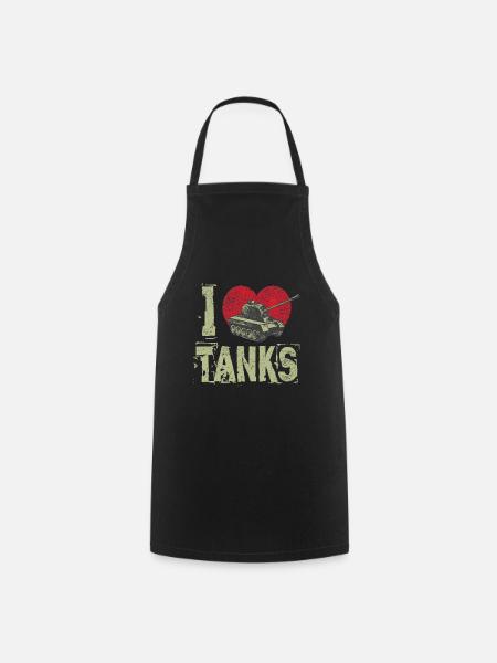 Panzer i love tanks - Kochschürze - Schwarz