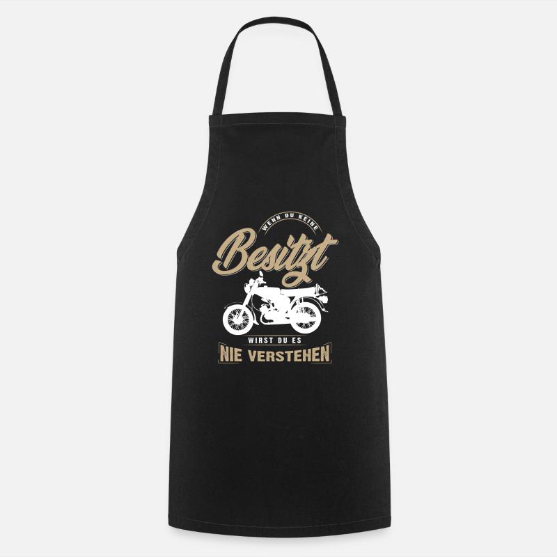 Simson, Simmi, DDR Ostalgie Si vous n'en avez pas - Tablier de cuisine - noir