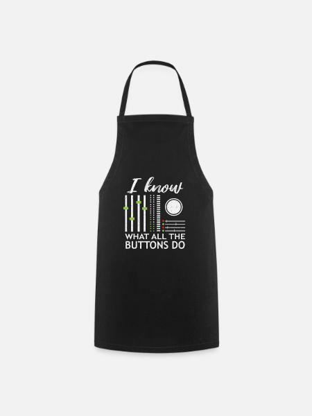 DJ - Tablier de cuisine - noir