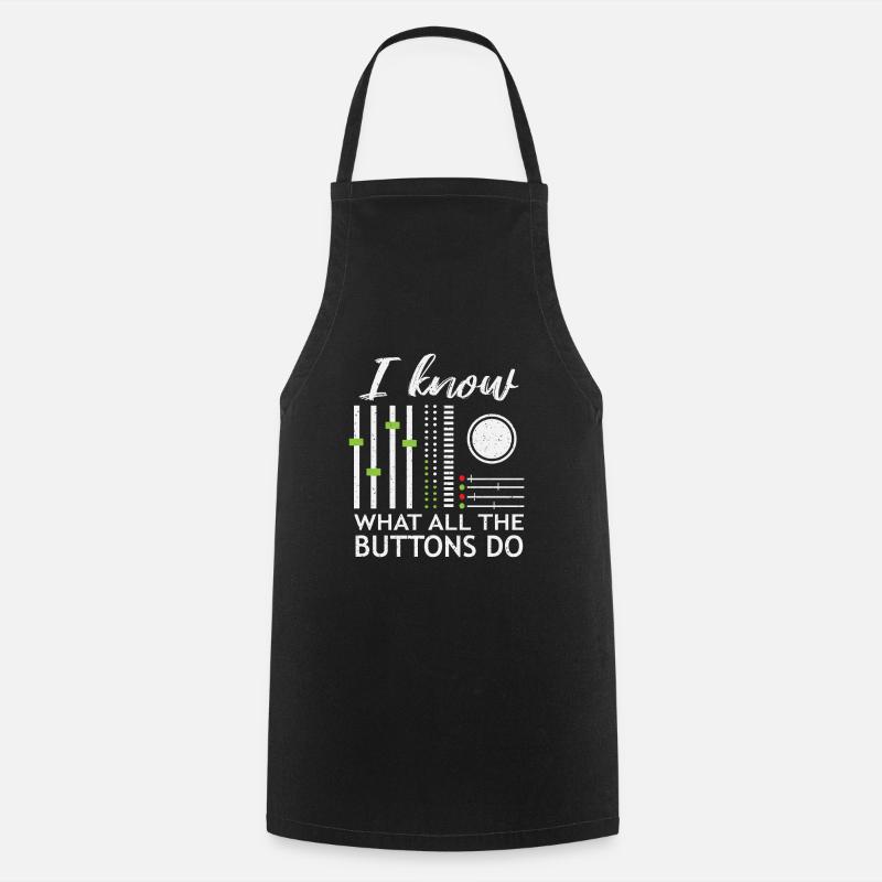DJ - Tablier de cuisine - noir