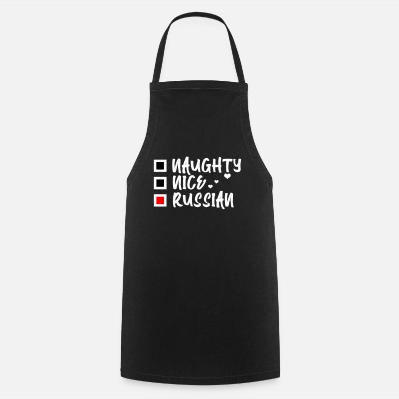Russie - Tablier de cuisine - noir