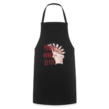 Parrot Cockatoo Punks Never Die Gift - Cooking Apron - black - Front - AI Model Male 185 dark (185cm)