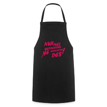 Lustiger Spruch Hessisch Motivationsspruch Arbeit - Kochschürze - Schwarz - Vorne - AI Model Male 185 dark (185cm)