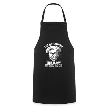 Stoic philosopher Marcus Aurelius Stoic - Cooking Apron - black - Front - AI Model Male 185 dark (185cm)