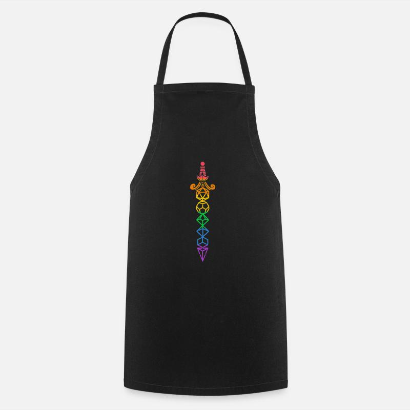 Fantasy Rpg RPG Shirt pour les joueurs de RPG - Tablier de cuisine - noir