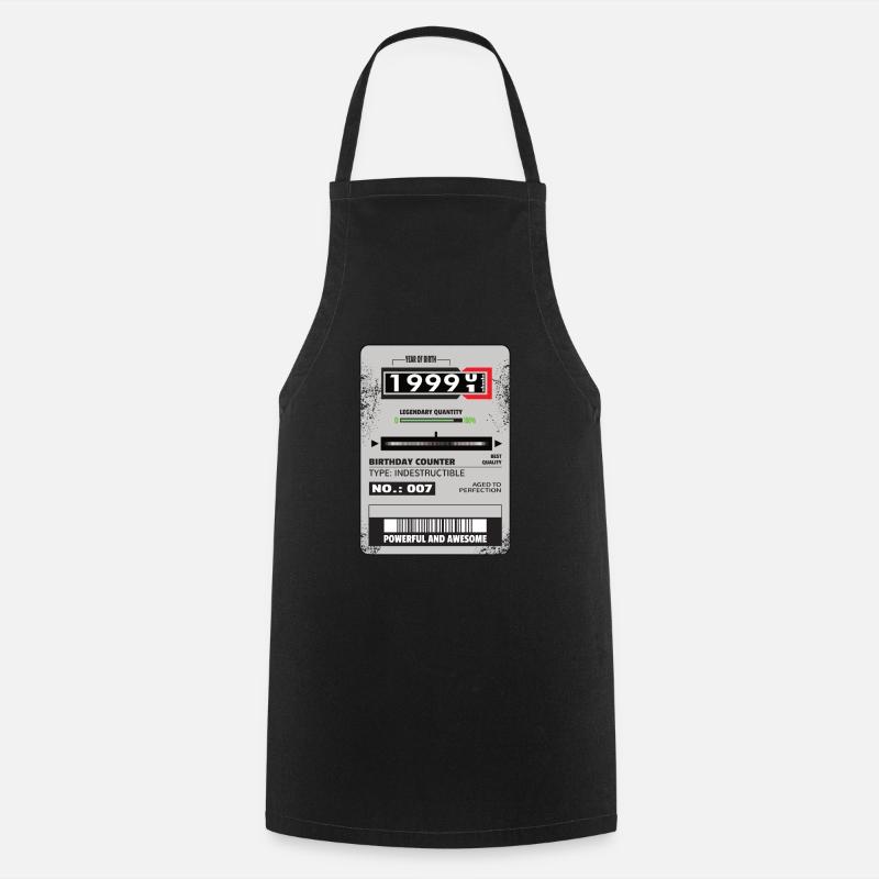 Compteur triphasé cadeau anniversaire 1999 - Tablier de cuisine - noir