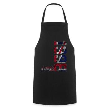ÉDITION LIMITÉE ANGLETERRE 1998 ANNIVERSAIRE BRITANNIQUE - Tablier de cuisine - noir - Devant - AI Model Male 185 dark (185cm)