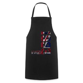 ÉDITION LIMITÉE ANGLETERRE 33E ANNIVERSAIRE 1993 UK - Tablier de cuisine - noir - Devant - AI Model Male 185 dark (185cm)